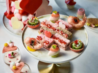 【The Lobby Lounge】 The Ritz-Carlton, Tokyo Valentine Afternoon Tea with  the glass of Dom Perignon 2015
