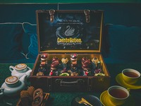 トランク型　Constellation. “Black  Swan” Afternoon Tea　― 光から闇 へ、羽音のように移ろう12の瞬間 ― 