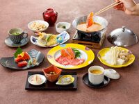 サイモンとオリーブ牛　雲丹出汁しゃぶしゃぶ膳