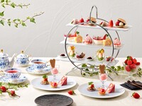 和洋のいちごのアフタヌーンティーセット