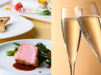 《12/26・27・28スペシャルセール》11時入店でお得に！乾杯スパークリングワイン付き＊鴨と深谷ネギのパイ包みスープや寒鯛のポワレ、メインに国産豚ローストか国産牛ロースのロティ、ロッシーニを選べるランチ全5品-SHIKITEI-