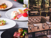 ★クリスマス直前スペシャルセール10%OFF★〈2025 Xmasディナー キャンドル装飾されたソファ席確約〉乾杯シャンパン付き　国産ズワイガニ・オマール海老・国産交雑牛を使用した豪華全7品-Standard-