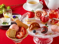 ミニパフェ付【あまおうアフタヌーンティー】