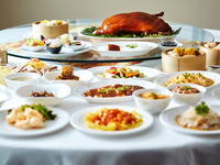 【新年会プラン★立食プラン】北京ダックカービングを含む中国料理全14品