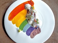 Menü nach Wahl des Küchenchefs (monatlich wechselnd, 2 Hauptgerichte)