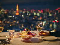 【DINNER】★窓際完全個室★記念日ホールケーキ+乾杯シャンパン＋Seasonal Course  15000