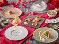 【琥珀】乾杯こぼれスパークリングワイン付き鮮魚のグリルと特選黒毛和牛コース（平日）