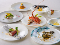 【テロワール】　伊勢海老や鮑ステーキ、松阪牛を含む全8品・テーブルチェック予約限定選べるワンドリンク付き　2026年4月以降はこちら