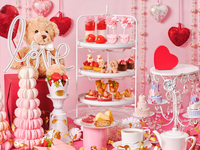 犬同伴【カフェフリー】いちごとスウィートベアのアフタヌーンティー (平日)