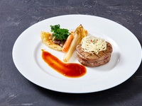 [Time Sale 20% OFF] Time Sale Main Dish 4: Sauteed Wagyu Beef Fillet with Ryukyu Moromi Vinegar Fond de Veau Sauce
