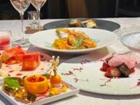 [Anniversary Special Course] Preserve your precious memories with a flower-filled dessert plate - Includes a champagne toast (dinner)