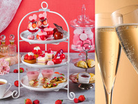 ★1月平日スペシャルセール！500円OFF★【14:00/14:30入店】＊苺乾杯酒付き＊真っ赤な苺づくしのアフタヌーンティー（2時間カフェフリー）
