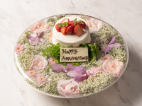 【お祝い・記念日に！】乾杯酒とアニバーサリーホールケーキ付 Chef’s Dinner Course(冬季限定) 全8品