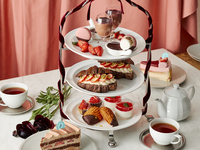 [Organic Chocolate and Amaou Afternoon Tea + Toast Drink Included] Afternoon Tea "RITUEL CAFE" + Free Café + Choice of Cut Cake