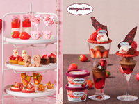 【土日祝】◇苺＆チョコレートのパフェ付き◇乾杯は苺のスパークリングワイン！いちごとスウィートベアのアフタヌーンティー　