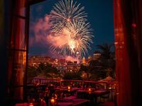 【Chef’s Seasonal Selection – Dinner】1/31(土)限定　大桟橋・5分間の冬花火を特等席で！窓際席確約プラン