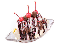 バレンタインバナナスプリット (お席なし/期間限定)