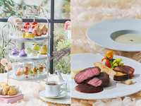 ＜特別会場へご案内＞【ステーキランチ】フラワーマルシェアフタヌーンティー（平日）