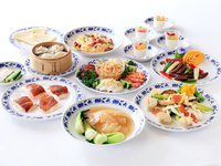 季節の中華コース＆フリードリンク付き13600円