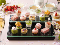 [All-you-can-eat strawberries plan] Cherry blossom afternoon tea with sparkling wine ★ Saturdays, Sundays, and holidays (reservations required at 11:30)