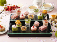 [3-hour plan for a relaxing stay] [All-you-can-eat strawberries included] Sakura Afternoon Tea ★ Friday and Saturday (reservations for 6:00 PM) [Only available on weekend nights when live jazz music is performed]