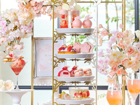 ＜土日祝＞『スペシャルデザート＆スペシャルドリンク付き桜色のストロベリーアフタヌーンティー』 スイーツでお花見気分！～桜といちごが奏でる心ときめくひとときを～　マリアージュフレール1杯＋その他ドリンクお替り自由