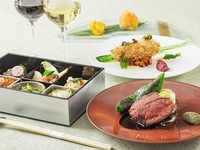 【川床ディナー】鴨川 京フレンチ｜牛ロースのメインなど5品