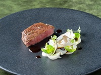 【川床ディナー】鴨川 京フレンチ｜甘鯛の鱗焼き、牛ロースのメインなど5品