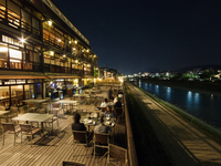 [Kamogawa River Front Row/Riverside Dinner] Kamogawa Kyoto French Cuisine | 5 dishes including grilled tilefish with scales and beef loin main course
