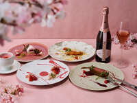 CHANDONロゼスパークリングと彩る、桜づくしのコース