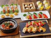 [Seasonal Course / 2 hours / Weekends] A 6-course meal featuring both fish and meat as main dishes + optional all-you-can-drink