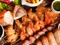 【2H飲み放題】ビール含むワイン、カクテル等2時間飲み放題！  ボリューム満点シュラスコ食べ放題コース...5,200yen 2名様~　【シュラスコBBQ】