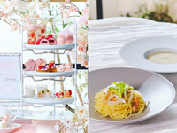 【パスタランチ】桜色のストロベリーアフタヌーンティー（平日）