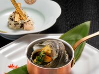 黒毛和牛 特別季節懐石｜サザエとロースステーキ60g