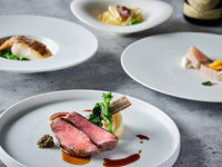 ♥バレンタイン特典メッセージプレートプレゼント♥　2時間飲み放題付き・岩手県産鴨のWメインディナーコース全5品