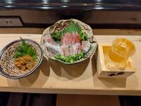 блюдо из свежей рыбы Одавара и Адзиро