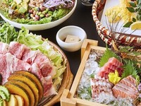 【ご会食/ご宴会】春野菜と牛肉の旨辛陶板焼きコース　（全8品）2時間飲み放題付6000円