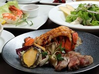 [Supreme Feast Course] 7 dishes including Kuroge Wagyu beef steak, lobster tail, and abalone