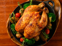 From April 1st - Saturdays and holidays only - [Rotisserie Chicken Course] + Choice of one drink + Souvenir included