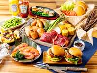 Our most popular dish! [Solamid BBQ Course] We recommend the build-your-own hamburger! (From April 1st)