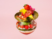 Strawberry and Kyoto Matcha Crepe Parfait