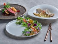 [Luxury Course] Special dinner featuring domestic beef sirloin and other carefully selected ingredients, 5 dishes in total + toast with sake