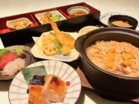 3/2〜ランチ限定★塩鶏の柚子胡椒焼きコース（豆ちゃのおばんざい、季節の土鍋ごはんなど）