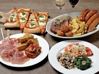 【公式 最安値保証】【アペリチェーナプラン】前菜充実大皿シェアスタイル全11品＋ワイン・ソフトドリンクを含んだ2時間飲み放題