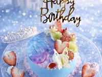 【Hand of Time】Celestial Blue Celebration Cake