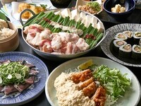 博多ぷりぷり牛もつ鍋コース　【2H飲み放題付】8品4,500円（税込）