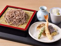 Tempura and soba noodles