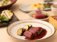 3月【春】〜華（はな）コース〜お食事のみ　鮮魚のお刺身、出汁巻き玉子と生麩田楽、黒毛和牛の炙り、鯛の土鍋ご飯など全8皿