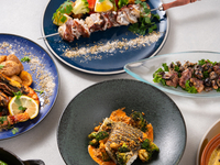 【ビアプラン】ミートコンボや鮮魚グリル等シェアプラン＋生ビールやスパーク含む2.5時間飲み放題