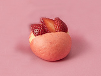 苺練乳パン